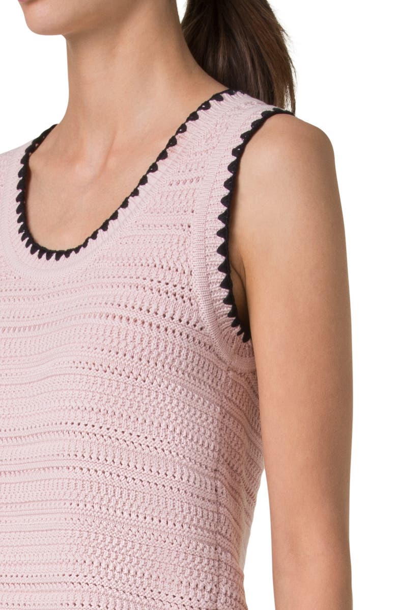 Akris punto Cotton Sweater Tank, Alternate, color, 