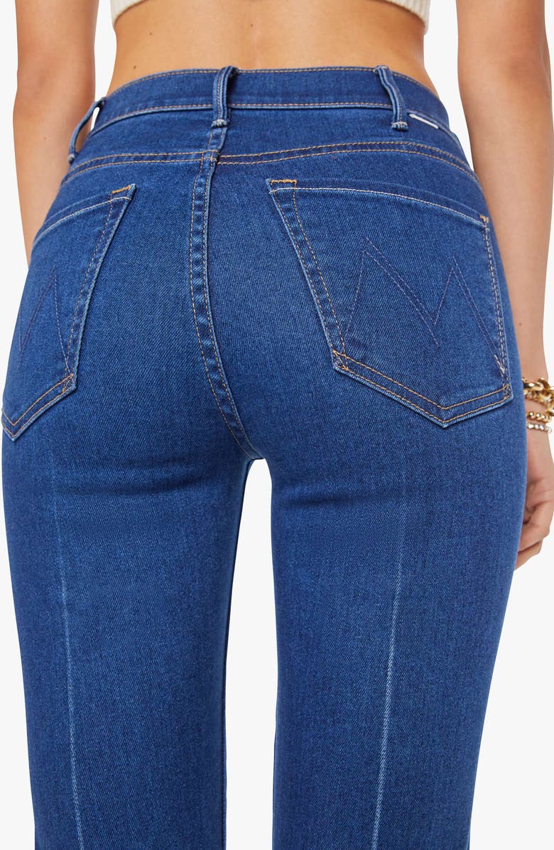 MOTHER The Hustler High Waist Ankle Bootcut Jeans, Alternate, color, Side Gig