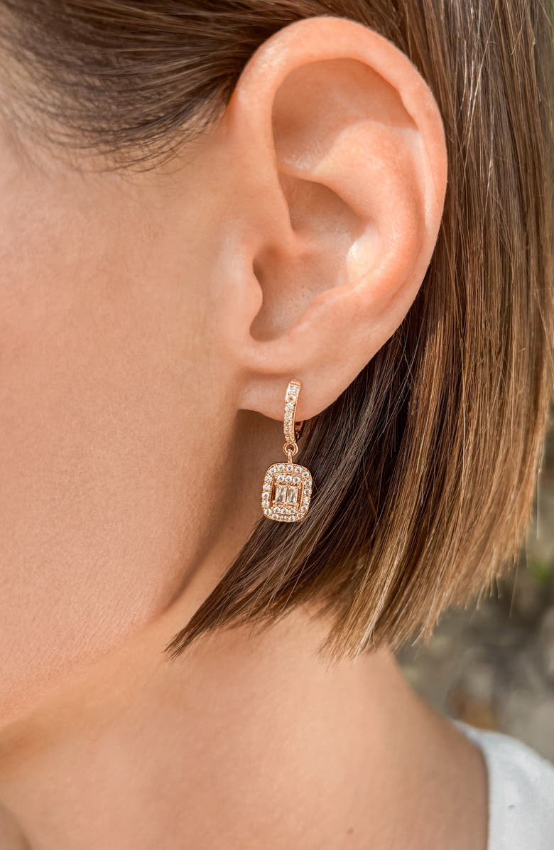 Adornia Asher Cut Drop Earrings, Alternate, color, Gold