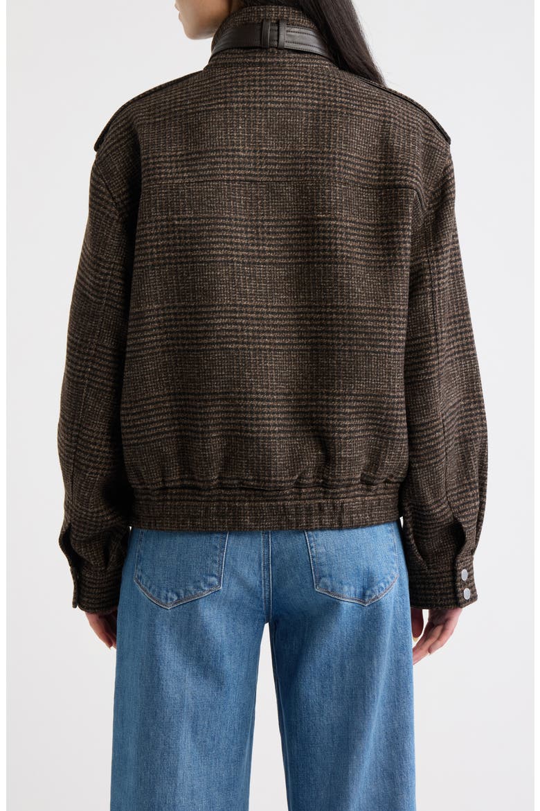 Plaid Bomber Jacket, Alternate, color, BROWN MENSWEAR PLAID