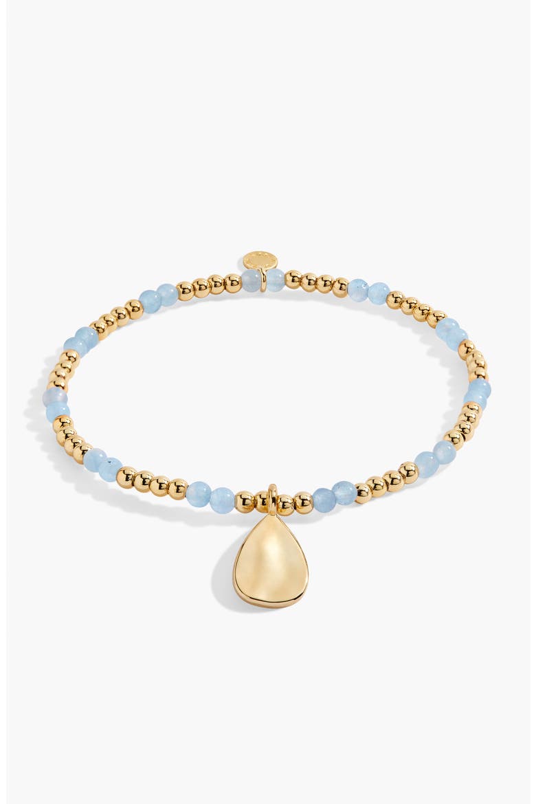 Birthstone A Little Bracelet in Gold-Tone Plating, Alternate, color, March