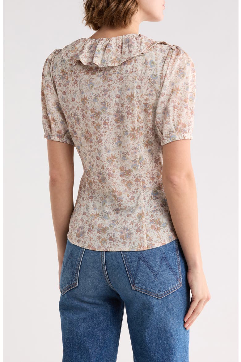 Floral Ruffle Shirt, Alternate, color, BLUSH MULTI FLORAL