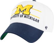 '47 Men's '47 White Michigan Wolverines Gridiron Clean Up Adjustable Hat