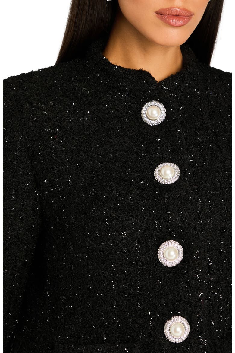 Carole Jacket, Alternate, color, Black/White