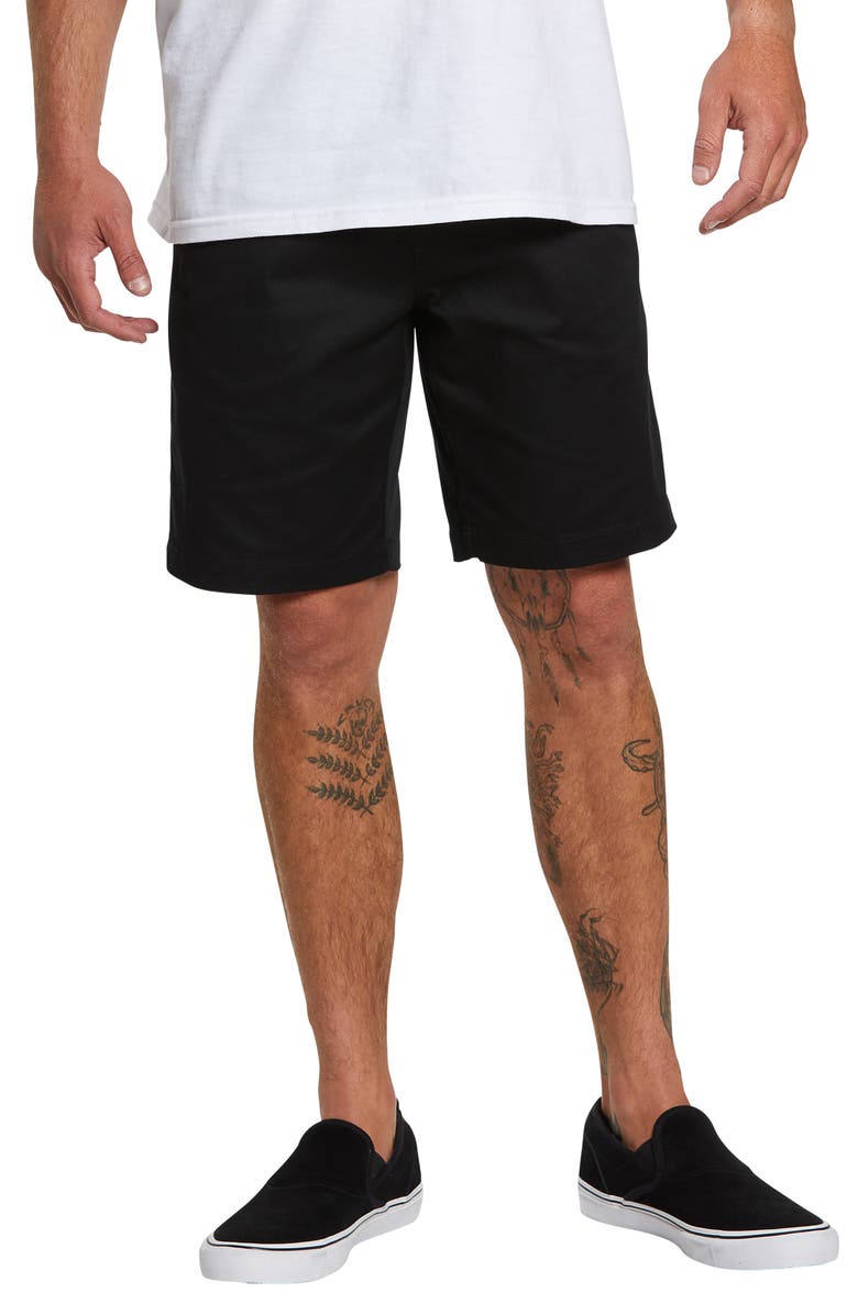 Volcom Frickin' Elastic Waist Shorts, Main, color,
