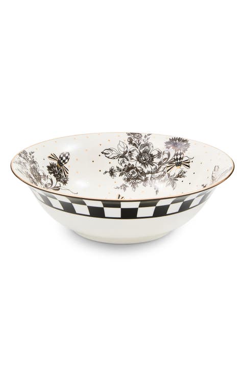 Bee Toile Serving Bowl