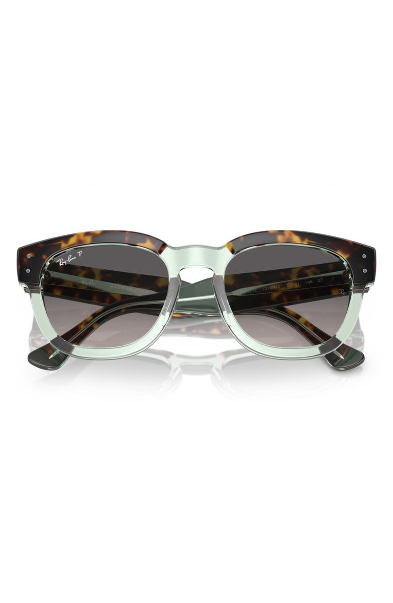 Ray-Ban Mega Hawkeye 53mm Gradient Polarized Square Sunglasses, Alternate, color, 