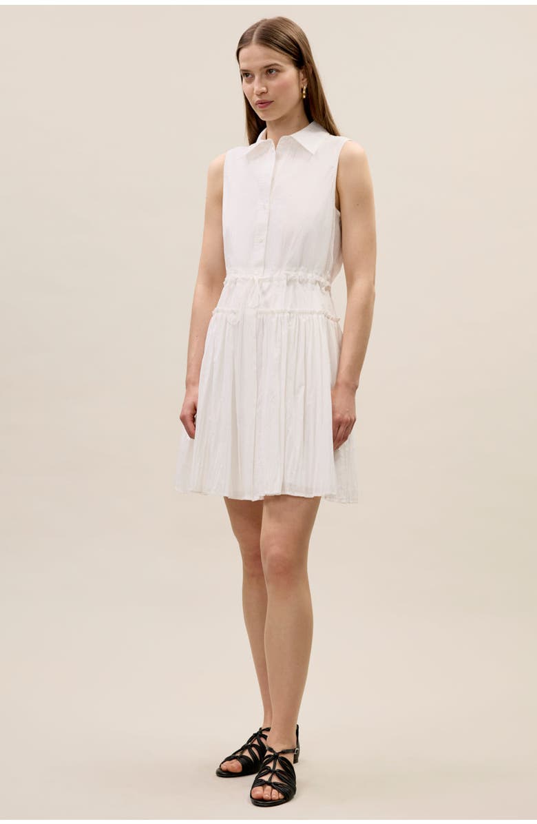 Rebecca Taylor Marietta Shirt Dress, Alternate, color, Milk