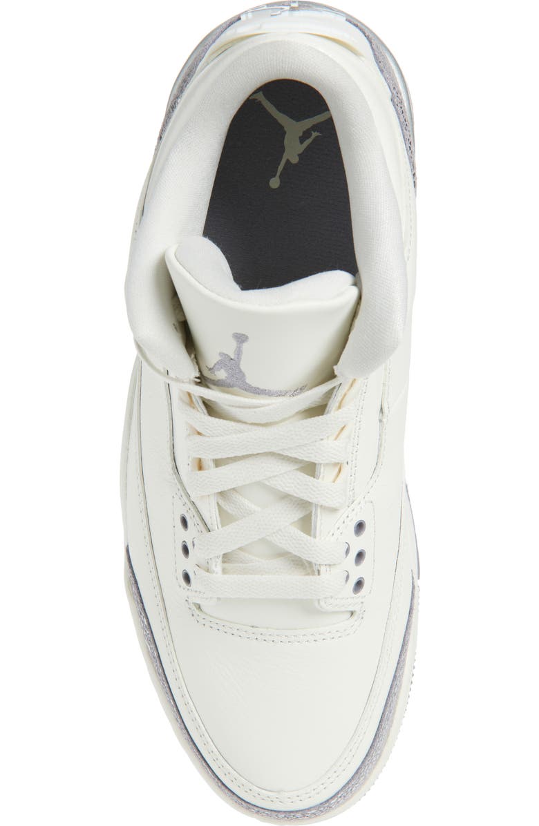 Jordan Air Jordan 3 Retro Basketball Sneaker, Alternate, color, Sail/ Cement Grey/ Silver