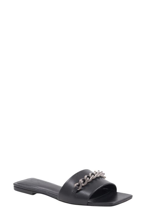 Alia Leather Slide Sandal