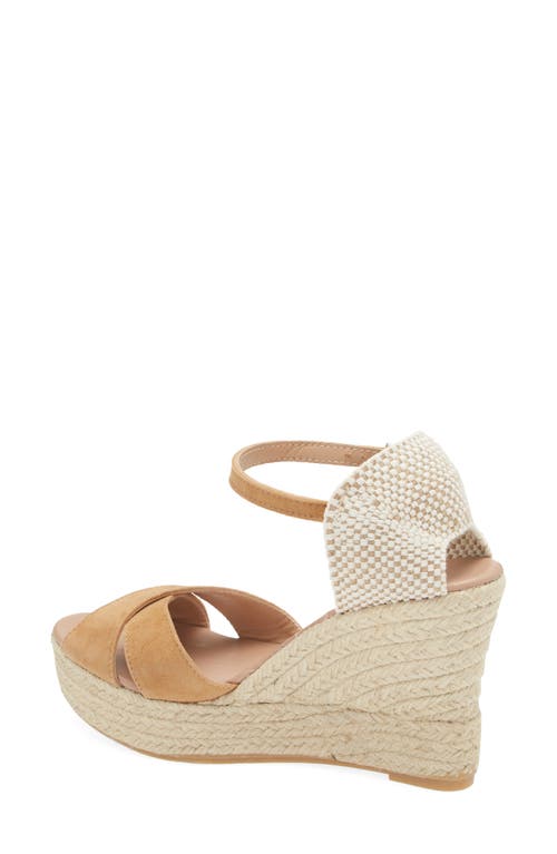 Cordani Everly Espadrille Wedge Sandal In Beige Suede
