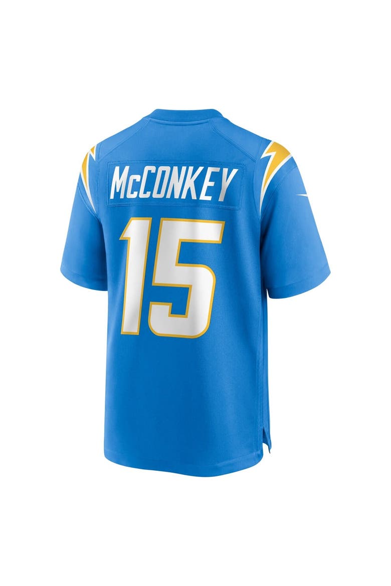 Men's Nike Ladd McConkey Powder Blue Los Angeles Chargers  Player Game Jersey, Alternate, color, Powder Blue