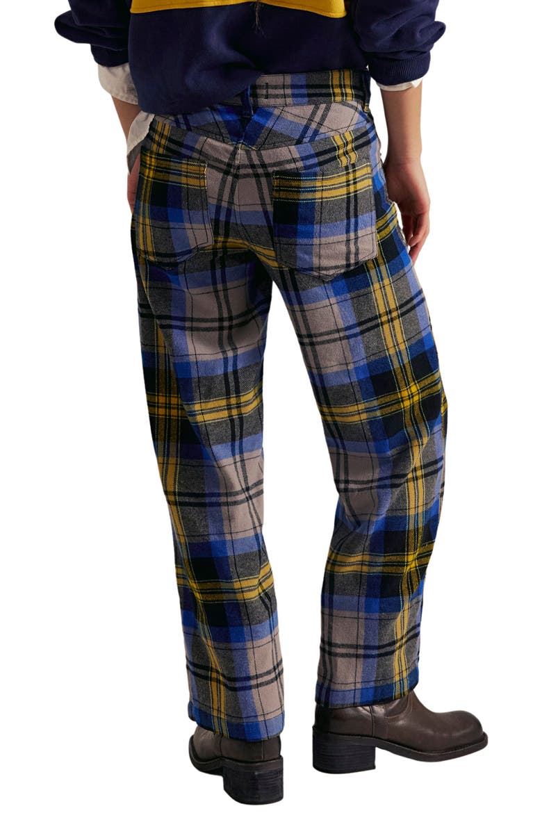 Cheers Plaid High Waist Pants, Alternate, color, CHARCOAL COMBO
