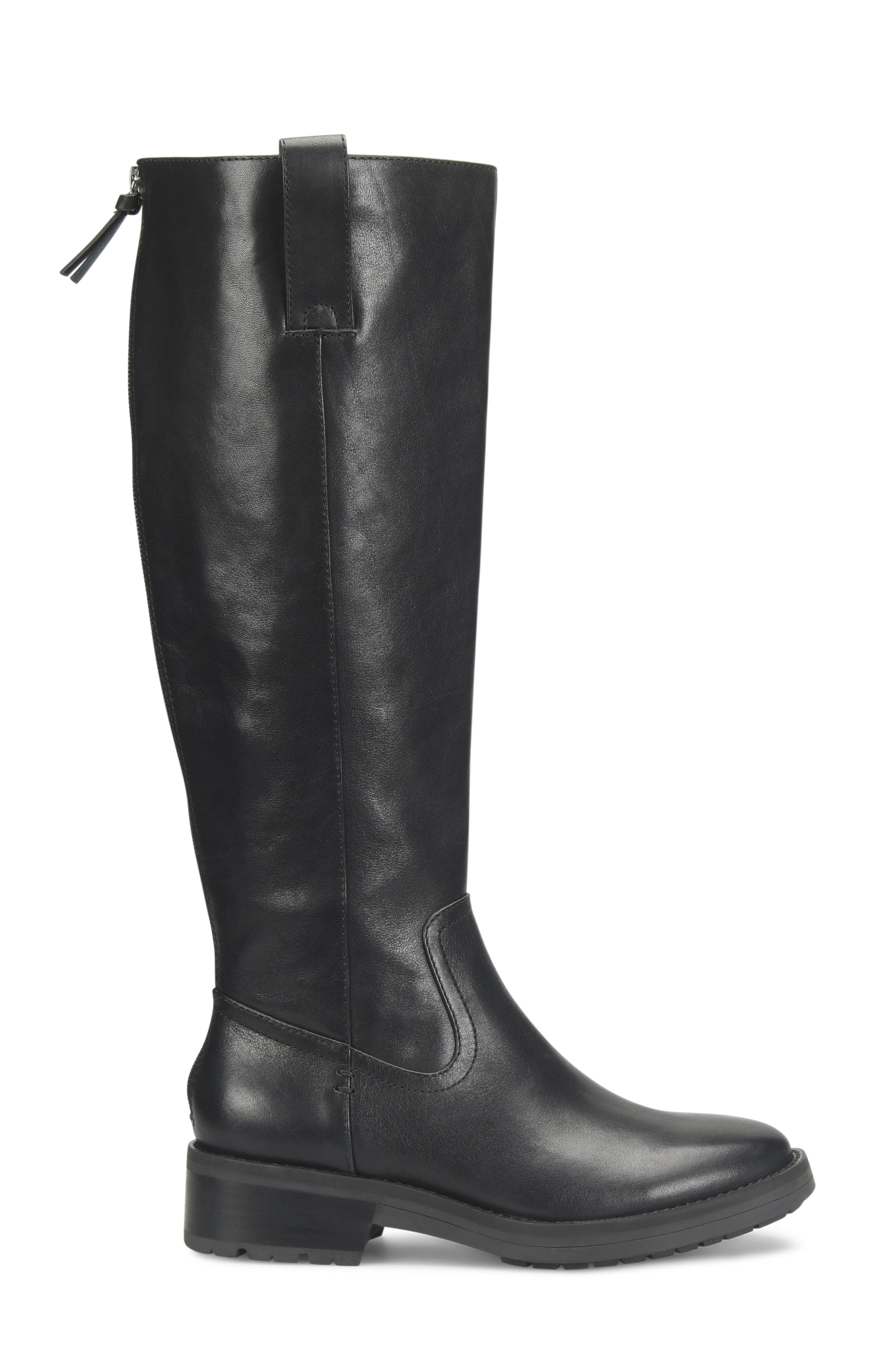 Samantha II Water Resistant Knee High Boot, Alternate, color, BLACK