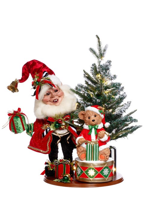 Decorating Tree Elf Scene with Lights, Large