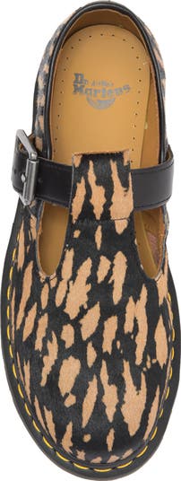 Genuine Calf Hair T-Bar Shoe