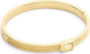 COACH Textured C Hinged Bangle