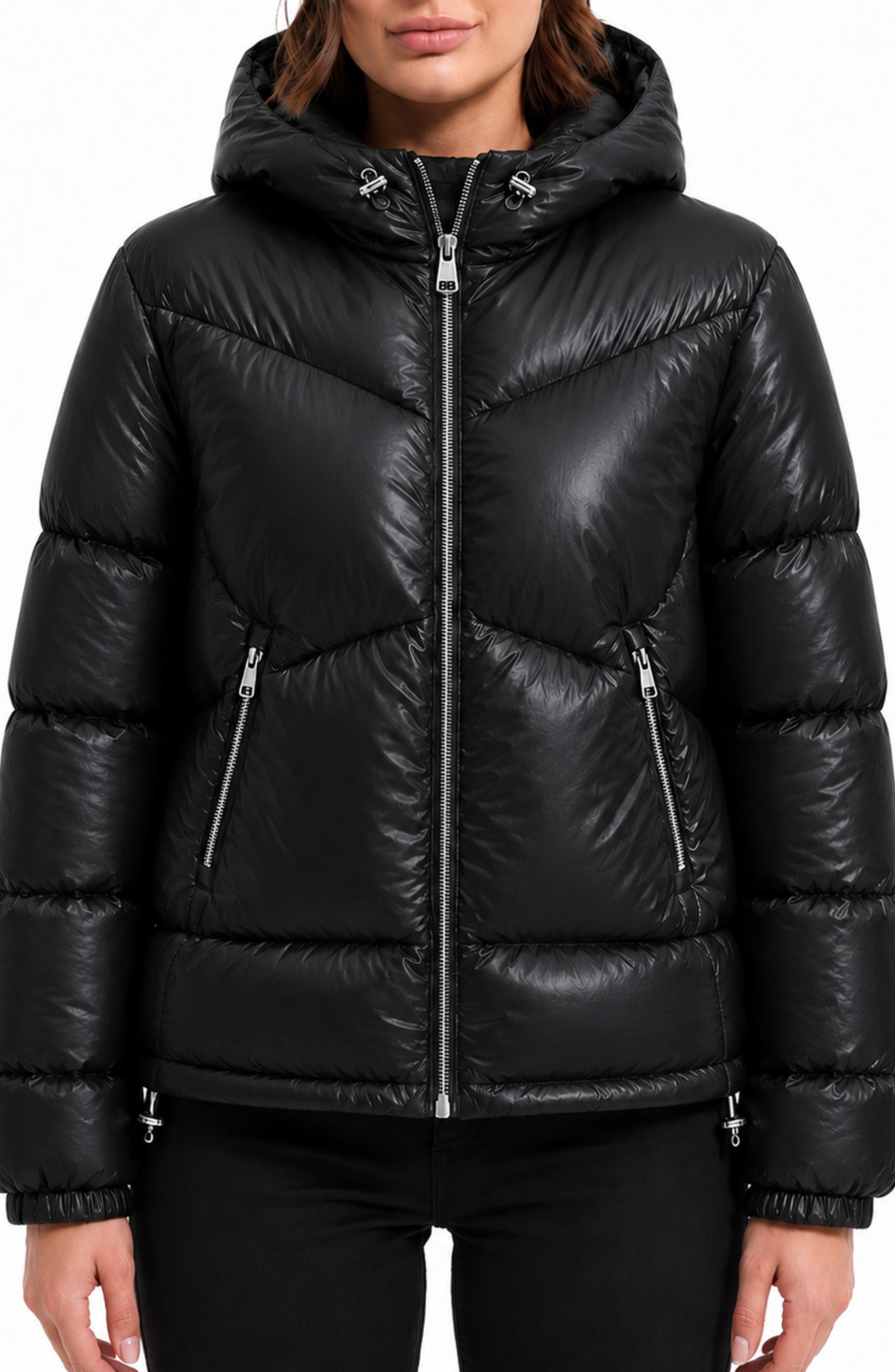 Water Resistant Hooded Puffer Jacket