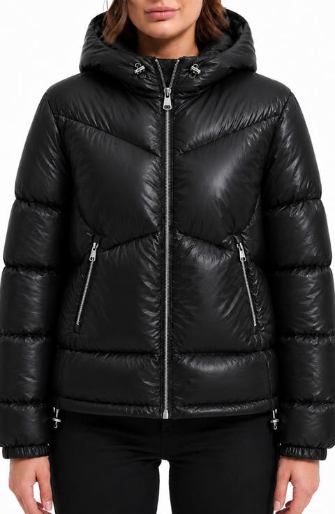 Water Resistant Hooded Puffer Jacket