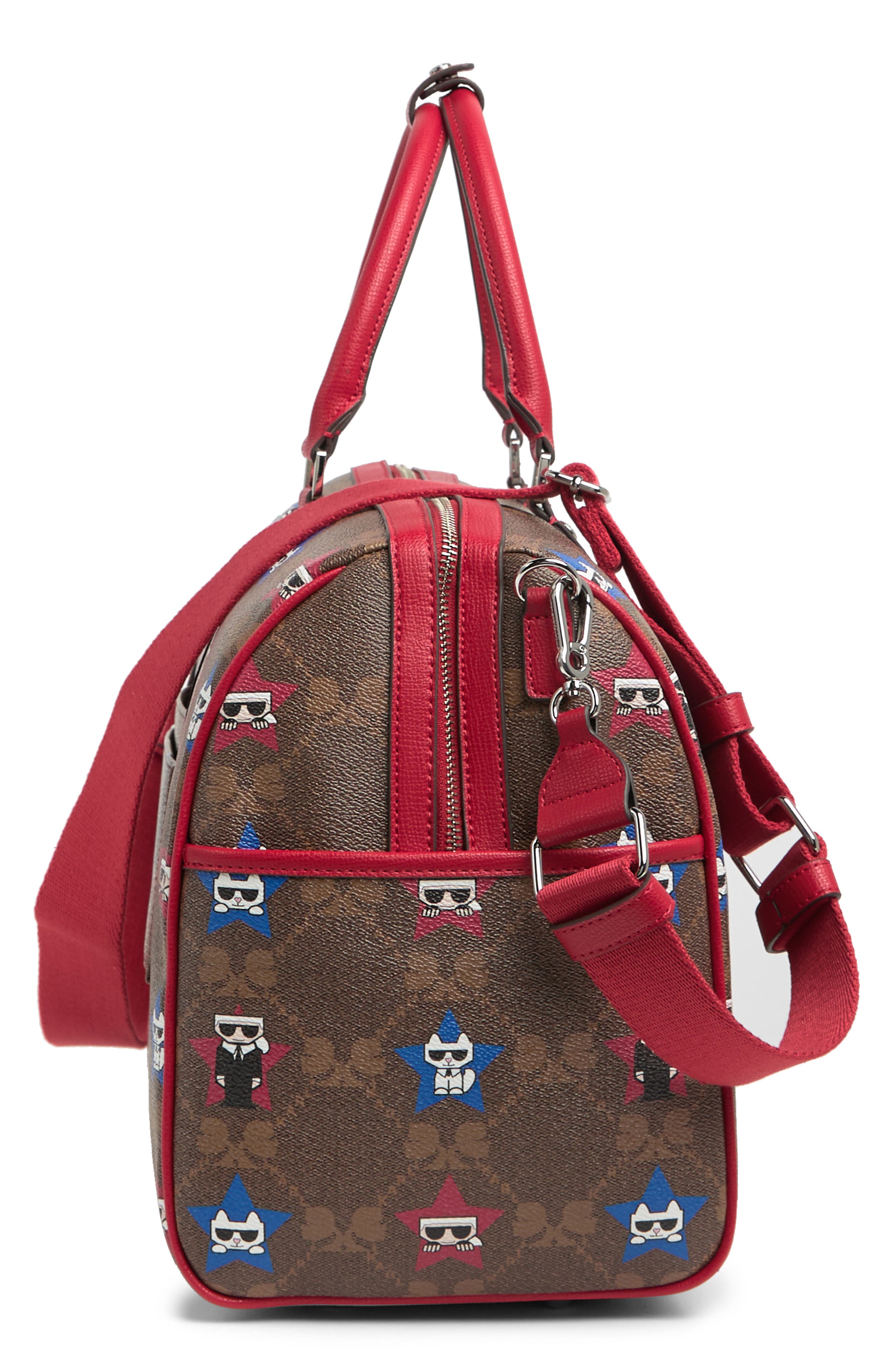 KARL LAGERFELD PARIS Valette Duffle Bag, Alternate, color, 