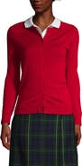 Lands' End School Uniform Young Cotton Modal Cardigan Sweater