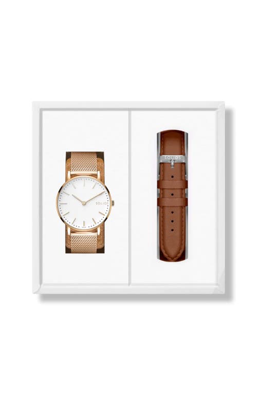 Solios Watches The Solar Classic Bundle | White Dial