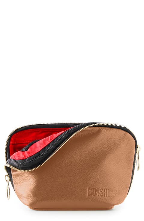 Everyday Leather Makeup Bag