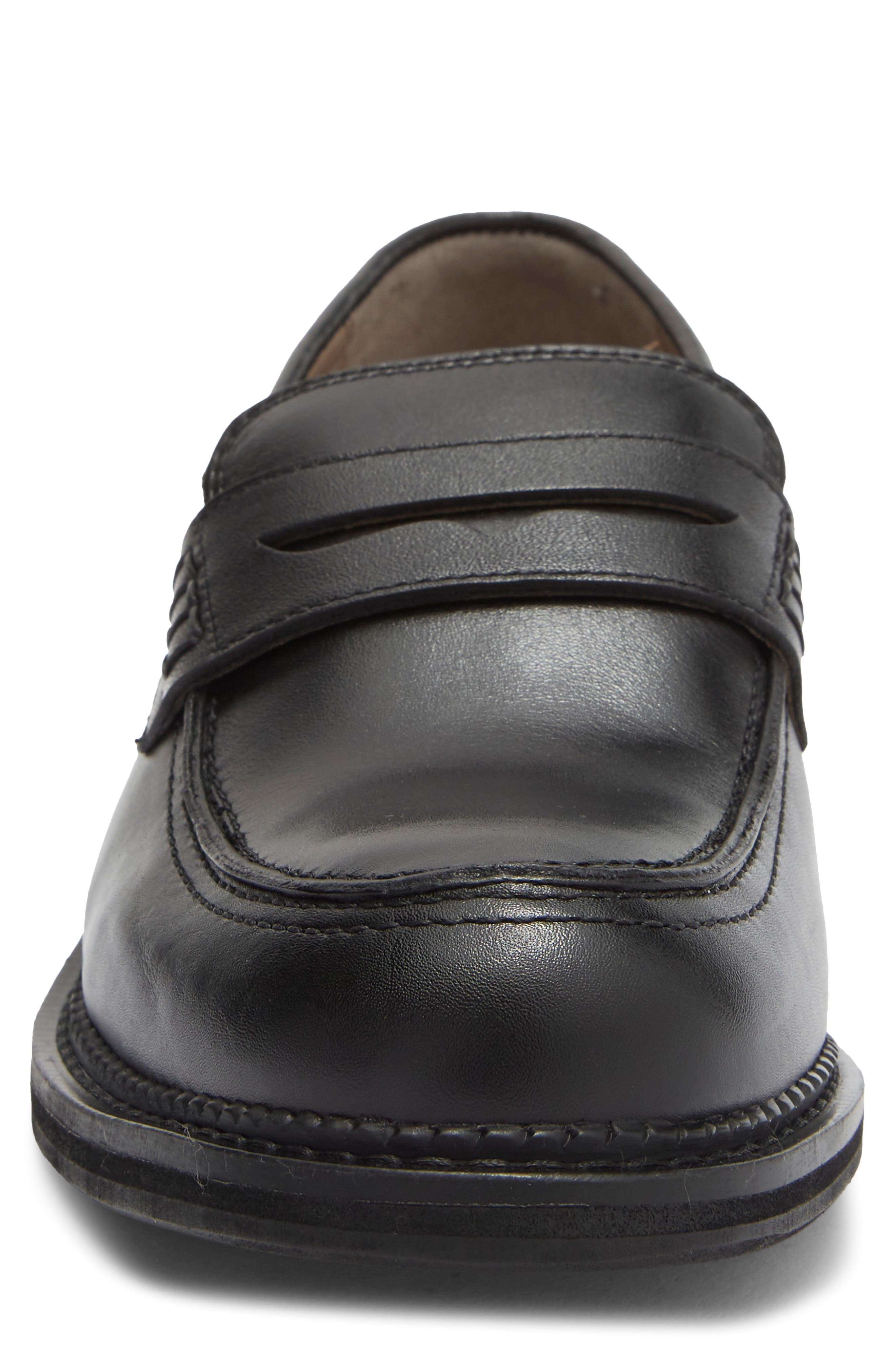 Paolo Leather Penny Loafer, Alternate, color, BLACK