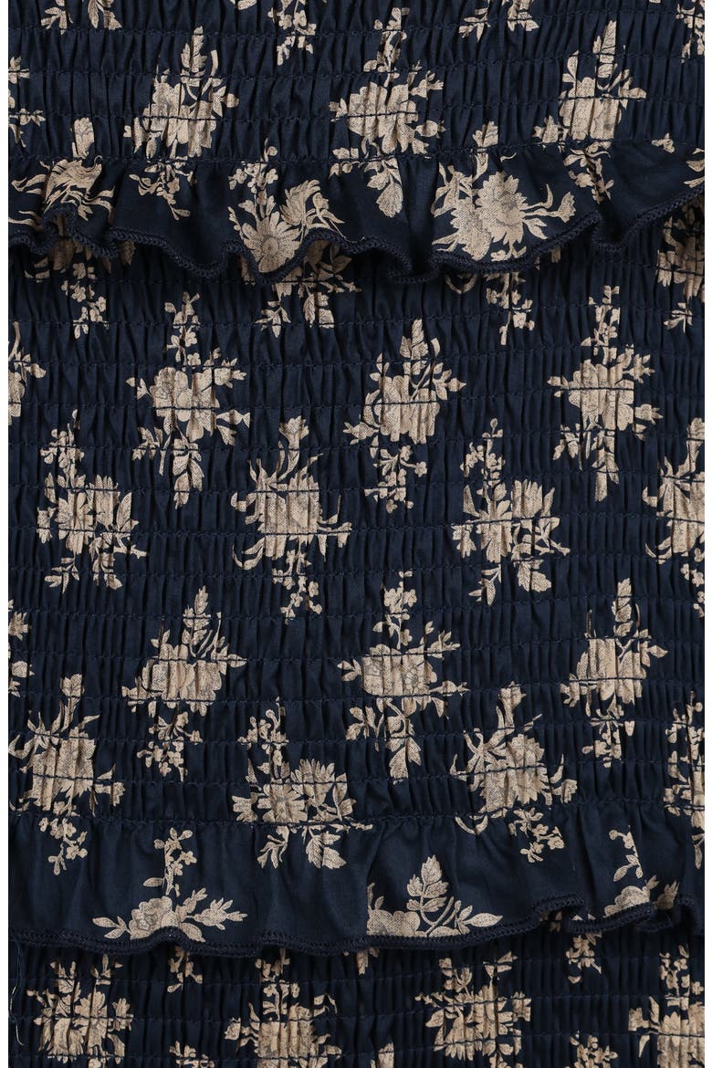 Jazy Floral Tiered Sundress, Alternate, color, NAVY FLORAL