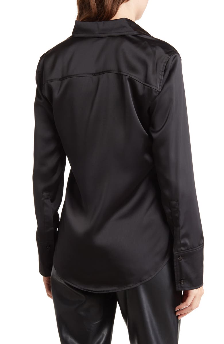 EVER AFTER Satin Long Sleeve Blouse, Alternate, color,