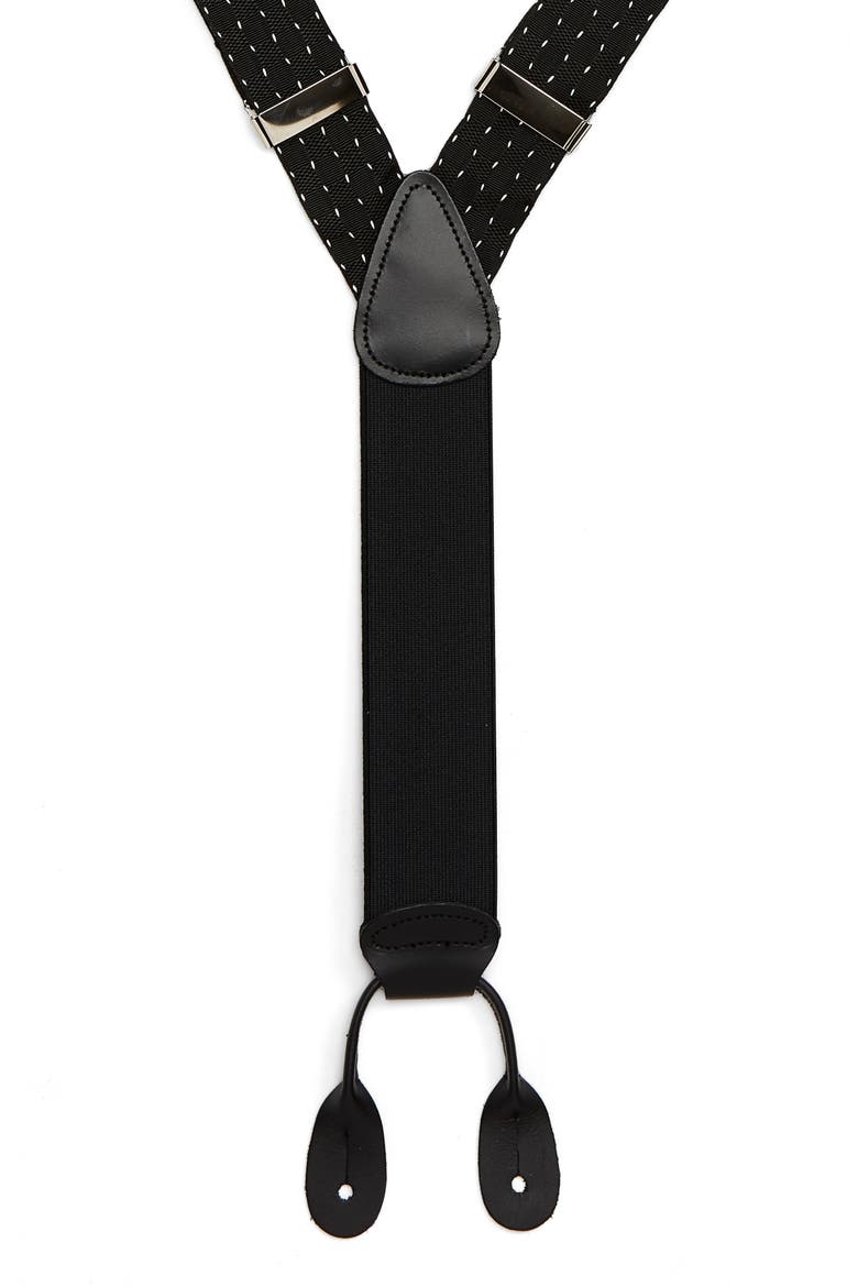 Formal Suspenders, Main, color, BLACK- WHITE POINTED GRID