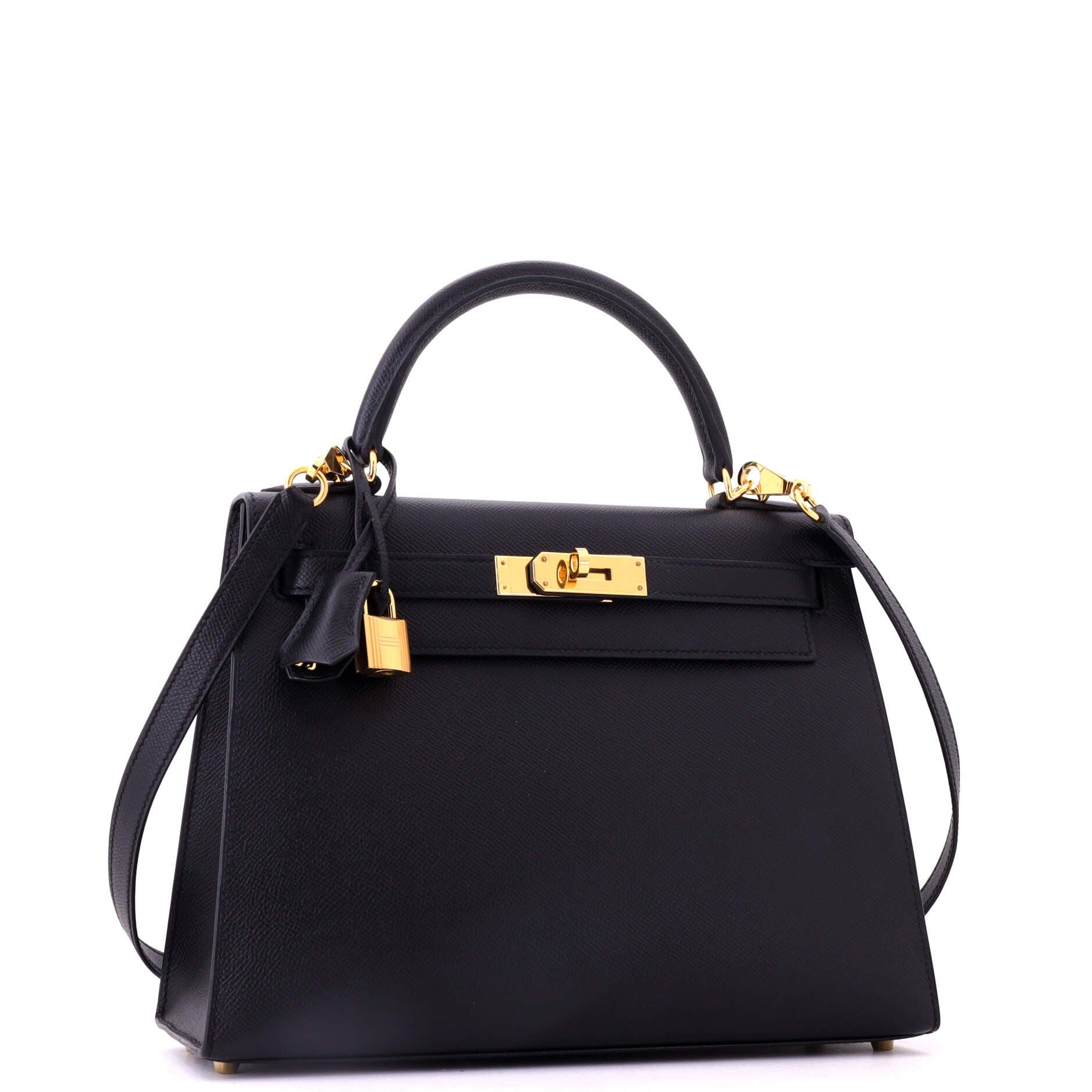 Kelly Handbag Black Epsom with Gold Hardware 28, Alternate, color, Black