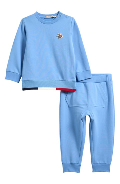Kids
 Contrast Trim Stretch Cotton Sweatshirt 
Joggers Set (Baby 
Toddler)