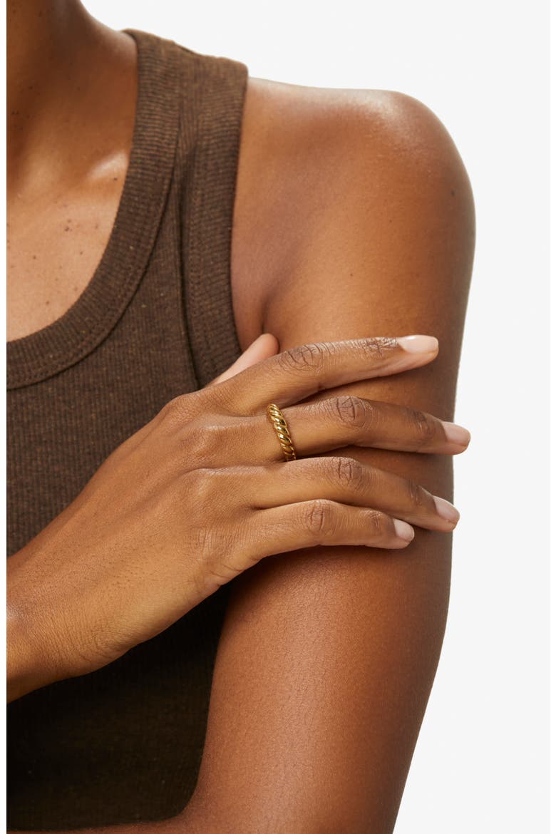 Gold Twist Ring - Rope Slim, Alternate, color, Gold