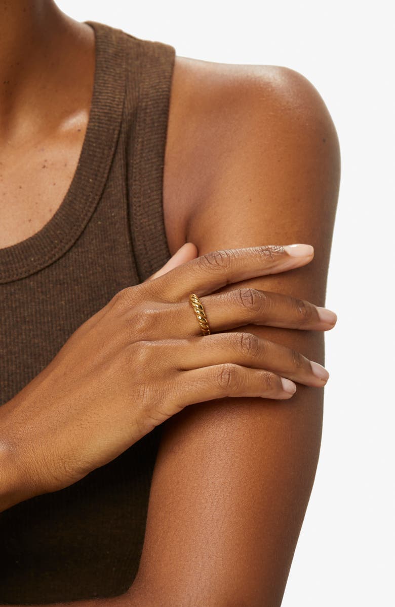 Ana Luisa Gold Twist Ring - Rope Slim, Alternate, color, Gold