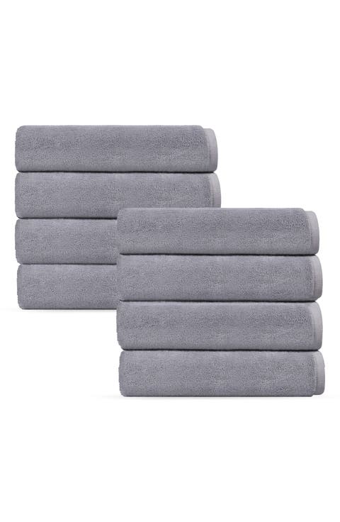 Puresoft 8-Piece Turkish Cotton Hand Towels