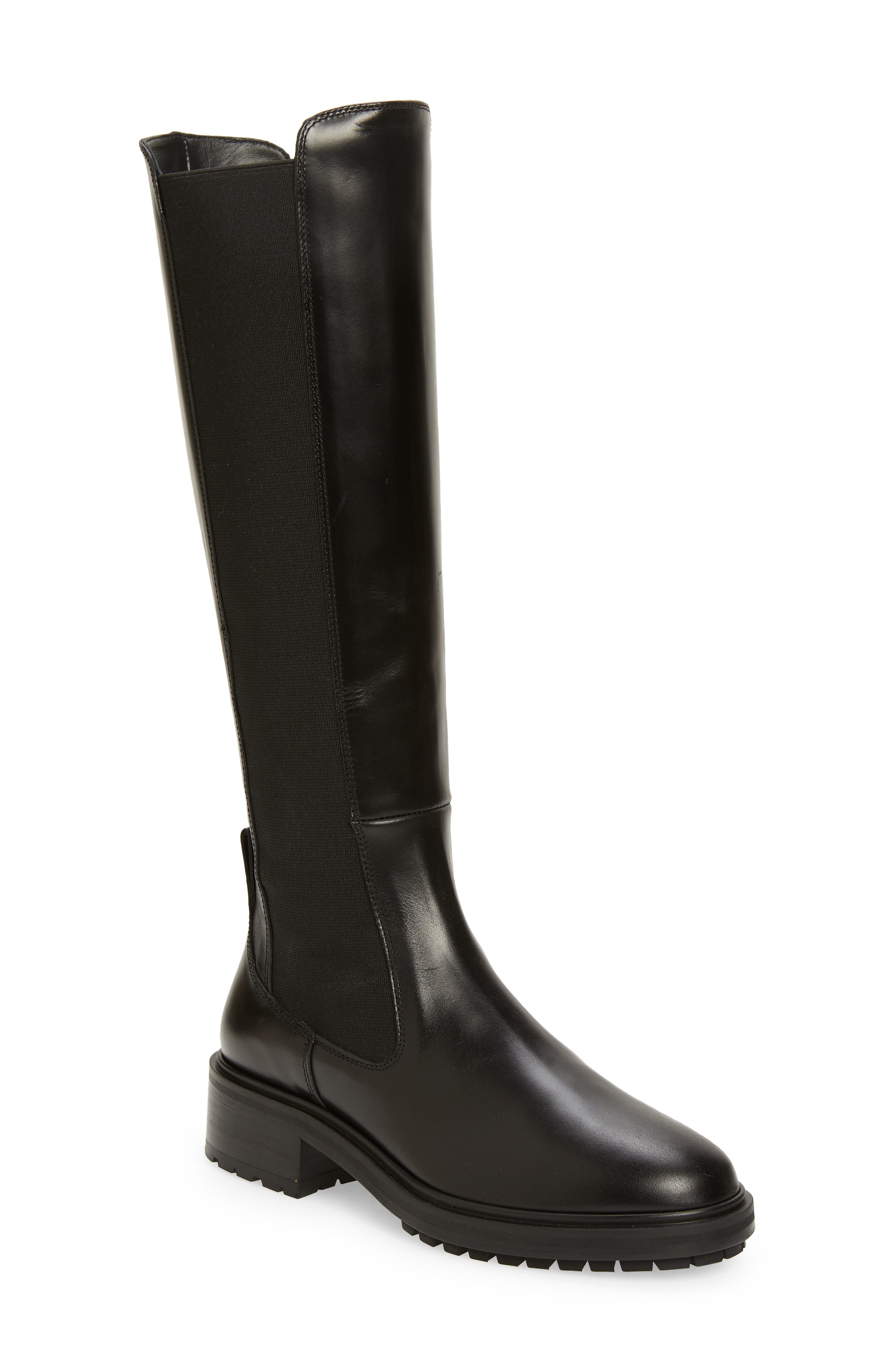 aeyde Blanca Knee High Boot, Main, color, 