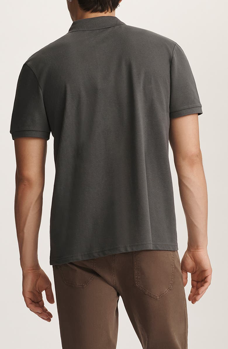 Mavi Jeans Cotton Piqué Polo, Alternate, color, Asphalt