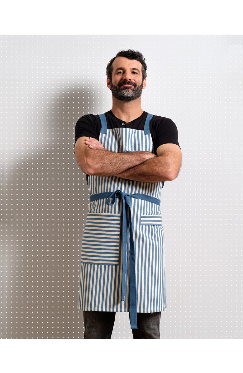 Meema Crossback Apron, Main, color, Striped - Blue