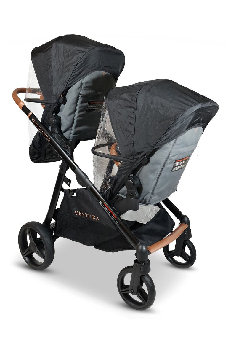 Ventura Stroller & Second Stroller Seat, Alternate, color, SHADOW GRAY