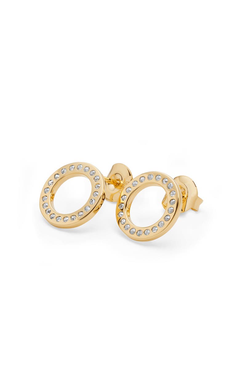 Lucy Quartermaine Art Deco Halo Studs, Main, color, Gold