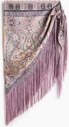 H&M Fringed Satin Hip Scarf