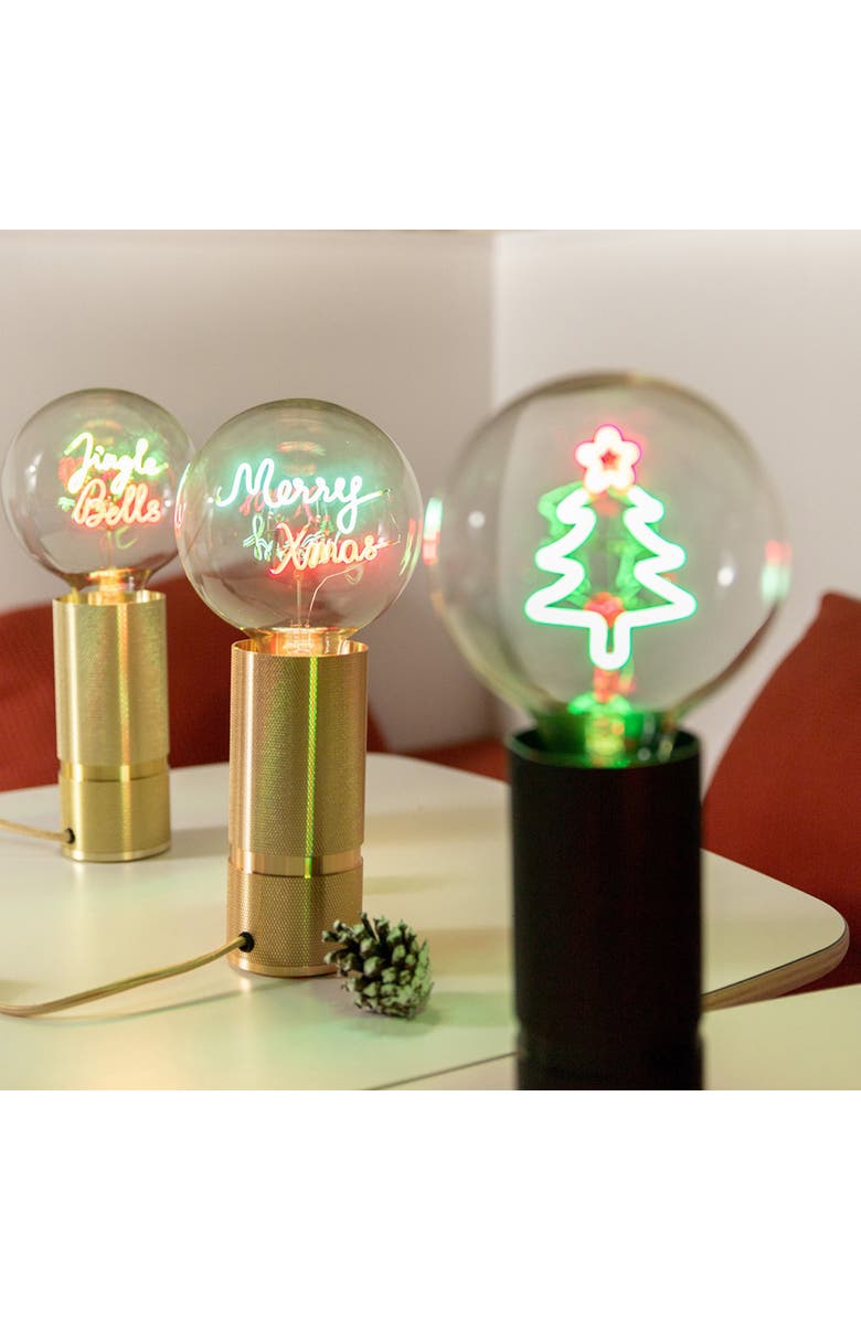 MITB Merry Xmas Portable Table Lamp, Alternate, color, Black