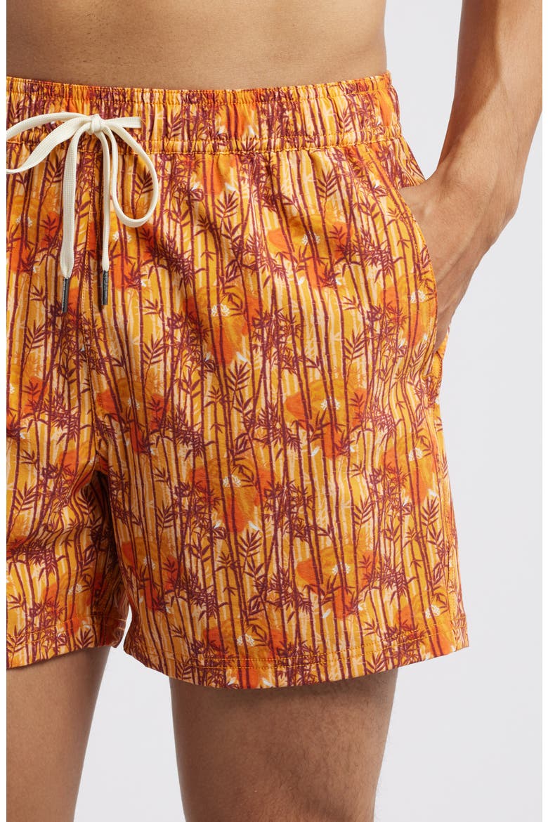 Bungalow Water Repellent Swim Trunks, Alternate, color, SUNNY BAMBOO WL