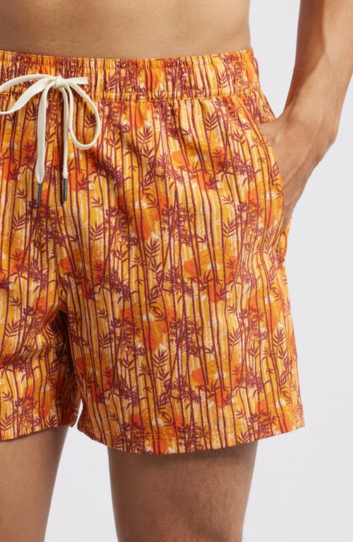 Fair Harbor Bungalow Water Repellent Swim Trunks In Sunny Bamboo Wl