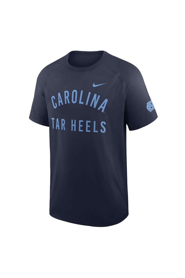 Men's Nike Navy North Carolina Tar Heels Ready Raglan Premium Performance T-Shirt, Alternate, color, Navy