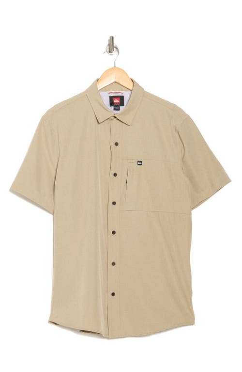 QUIKSILVER QUIKSILVER ALBAN SHORT SLEEVE BUTTON-UP SHIRT