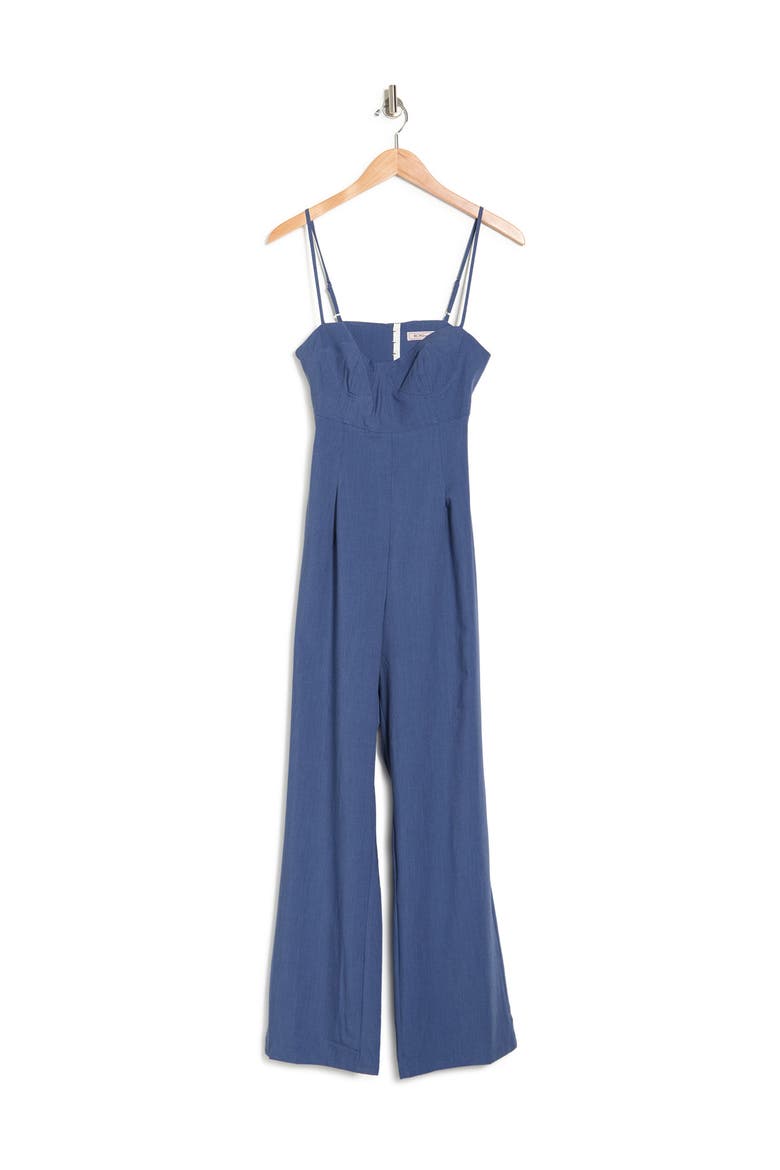 Wide Leg Jumpsuit, Alternate, color, DENIM BLUE
