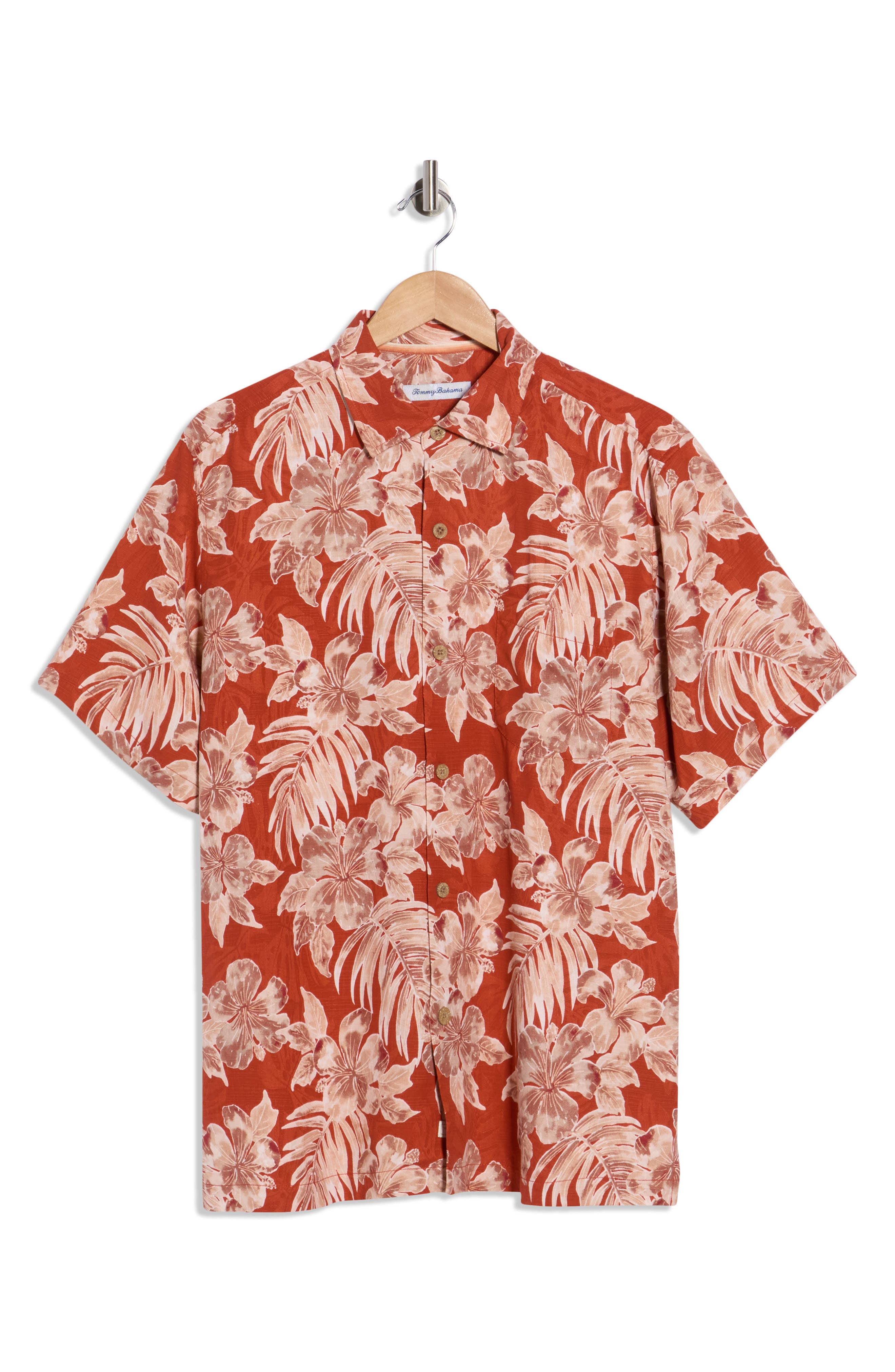 Tommy Bahama Ravello Floral Short Sleeve Silk Button-Up Shirt