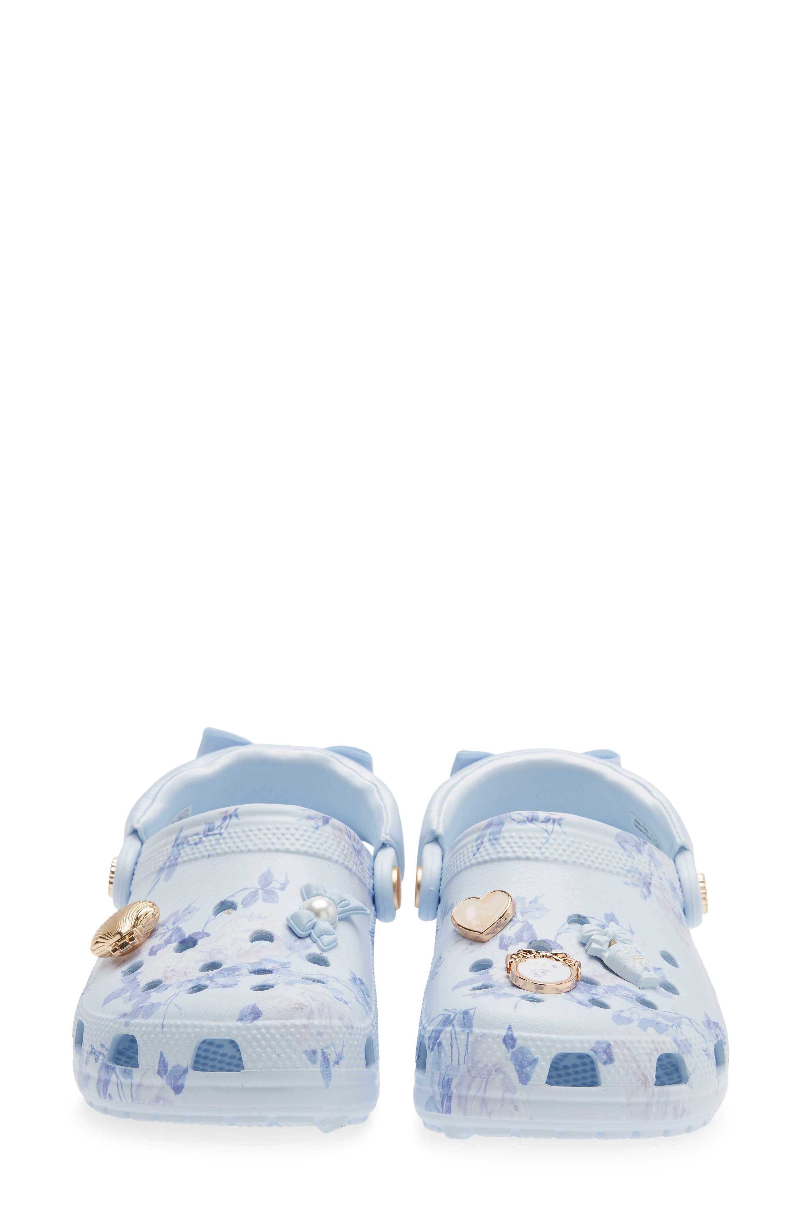 CROCS x LoveShackFancy Floral Classic Clog, Alternate, color, Mineral Blue